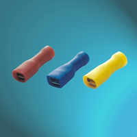 Vinyl Fully-insulated Female Push-on-Double Crimp